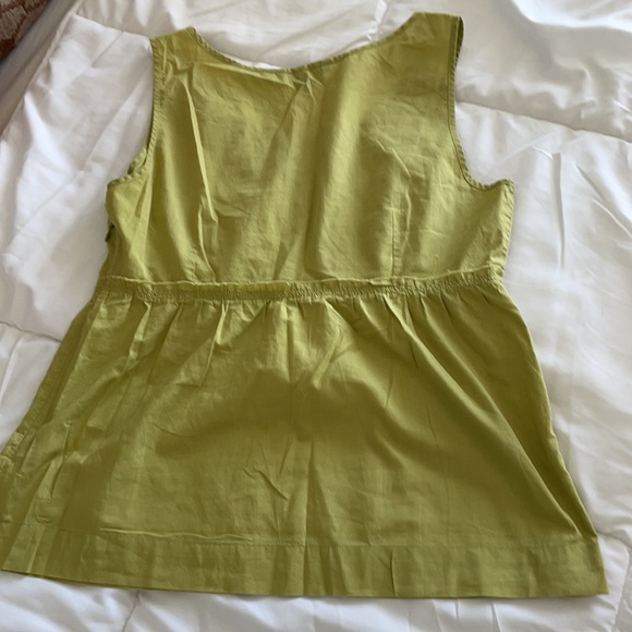 Boden citron green sleeveless top- adorable!- FREE with any other purchase :) - Picture 5 of 5